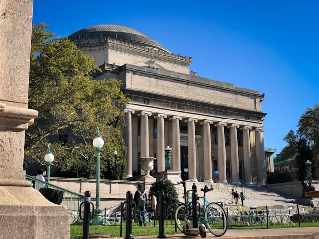 Columbia University classroom lecture